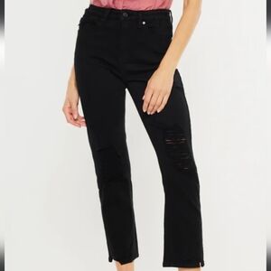 Kancan black straight fit jeans